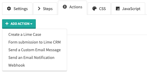 add send email notification action